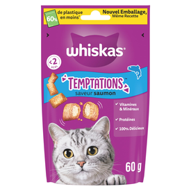 Whiskas - Friandises Temptations au Saumon pour Chats Whiskas - Friandises Temptations au Saumon pour Chats