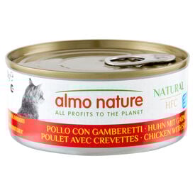Almo Nature - Pâtée HFC Natural Poulet et Crevettes