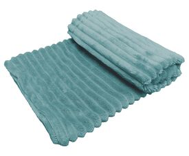 Croci - Couverture Plaid en Tissus Turquoise - 100x70cm