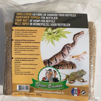 Octave Bauchant - Tapis de Chanvre Reptiles - 110x50cm