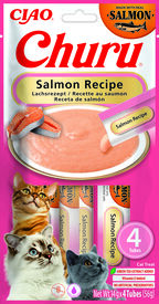 Inaba - Friandises Churu en Pur&eacute;e au Saumon pour Chats - 4x14g