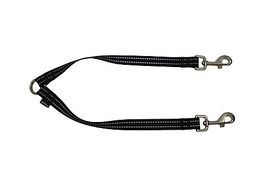 Gotoo - Laisse Essentials Double Noir pour Chien
