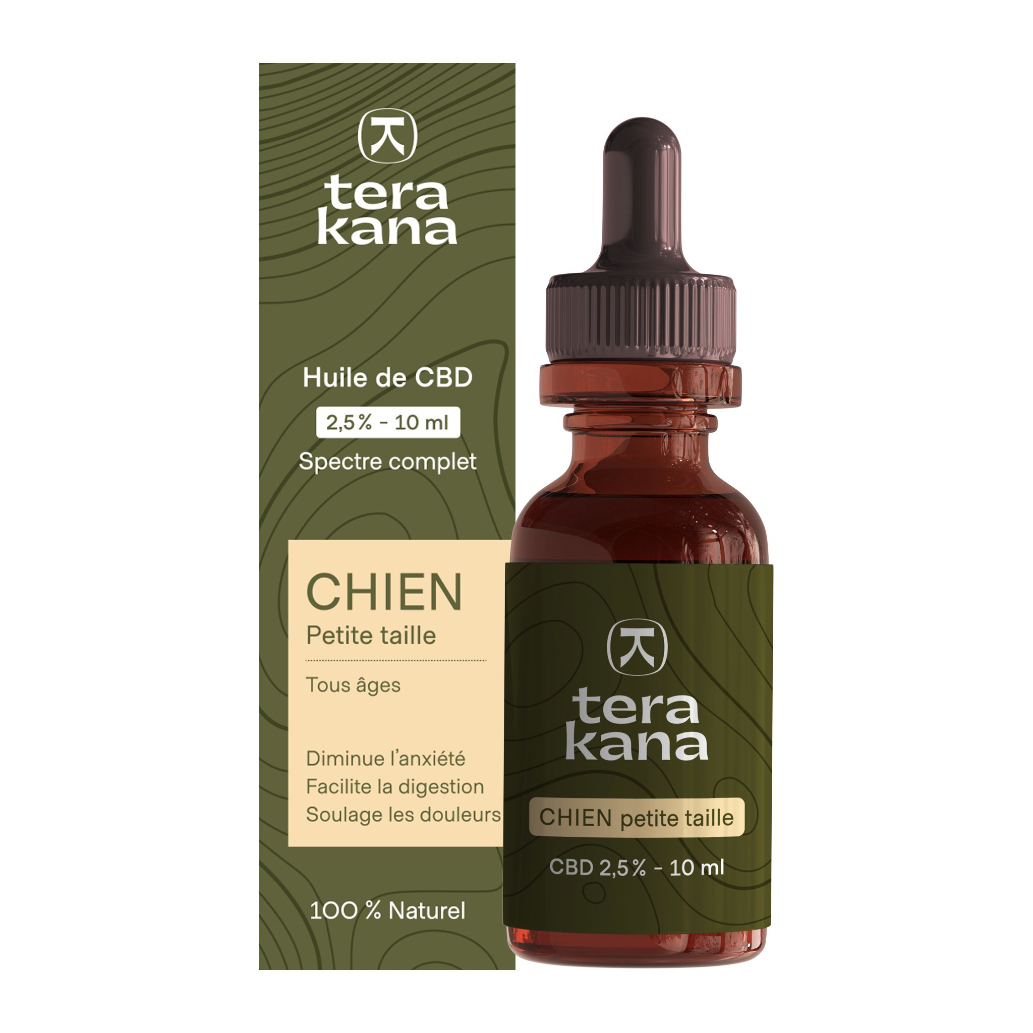 Tera Kana - Huile de CBD 2,5% pour Petit Chien - 10ml Image num&eacute;ro 1