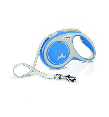 Flexi - Laisse New Confort avec Sangle de 5m pour Chien M - Bleu