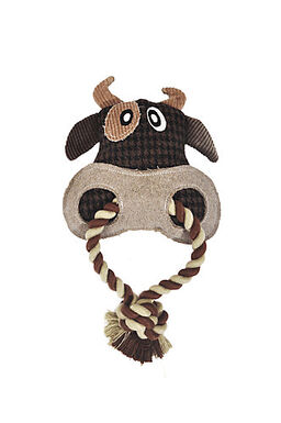 Animalis - Jouet Bœuf Corde + Laine Recyclée pour Chiens - 22cm