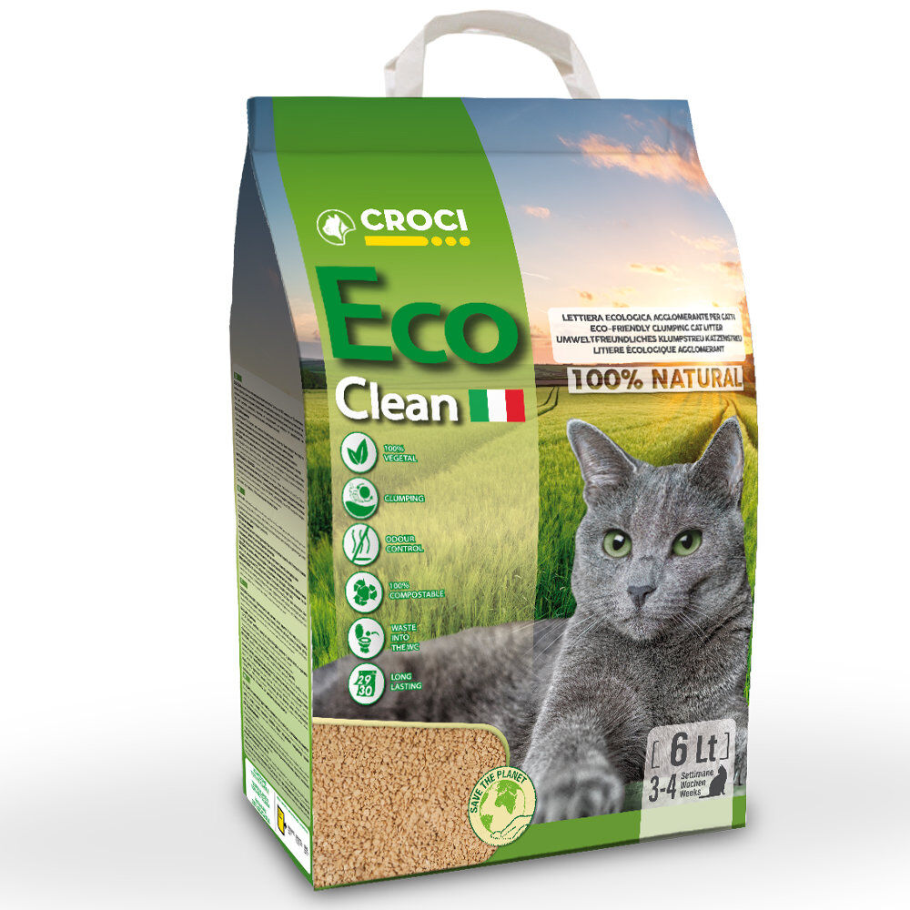 Croci - Liti&egrave;re Eco Clean pour Chats - 6L Image num&eacute;ro 1