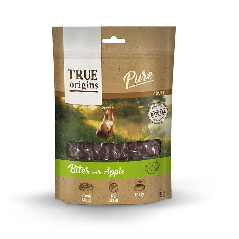 True Origins Pure - Bouch&eacute;es &agrave; la Pomme pour Chiens - 150g Image num&eacute;ro 1