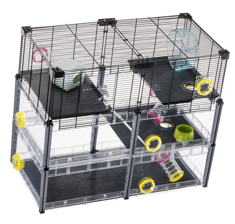 Ferplast - Cage Multipla Crystal pour Hamster et Souris - Noir Image numéro 8 Ferplast - Cage Multipla Crystal pour Hamster et Souris - Noir Image numéro 8