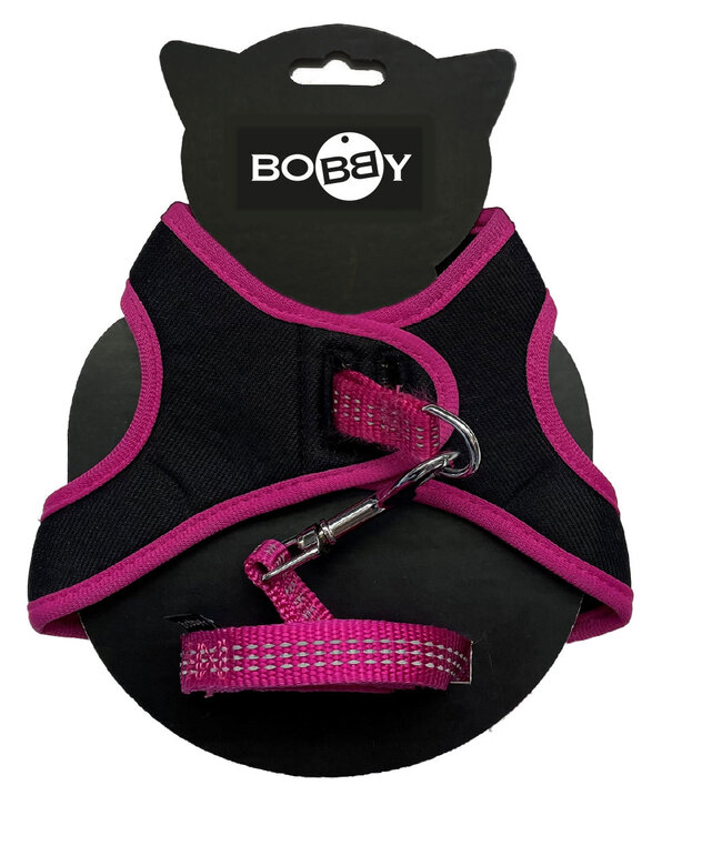 Bobby - Pack Harnais Mini + Laisse Safe pour Chat XS - Fushia Image numéro 1 Bobby - Pack Harnais Mini + Laisse Safe pour Chat XS - Fushia Image numéro 1