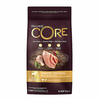 Wellness CORE - Croquettes Senior Dinde et Poulet pour Chien