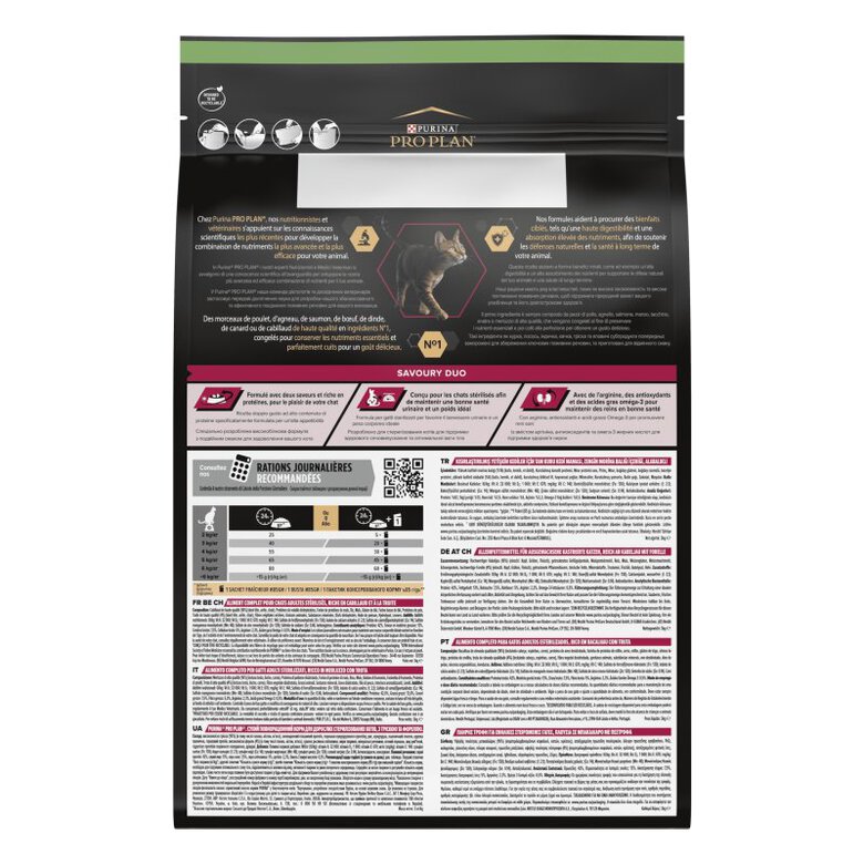 Pro Plan - Croquettes SAVOURY DUO Sterilised au Cabillaud pour Chat Adulte Stérilisé - 3Kg Image numéro 2 Pro Plan - Croquettes SAVOURY DUO Sterilised au Cabillaud pour Chat Adulte Stérilisé - 3Kg Image numéro 2