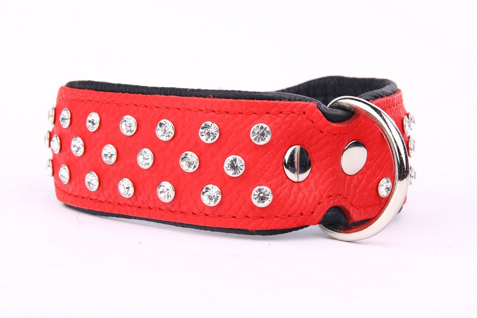 Yogipet - Collier Crystal D&eacute;co pour Chien Rouge - T45 32/41cm Image num&eacute;ro 2