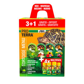 JBL - Aliment Proterra Tortoise Menu pour Tortues Terrestres - 4x250ml / 3+1 Offert