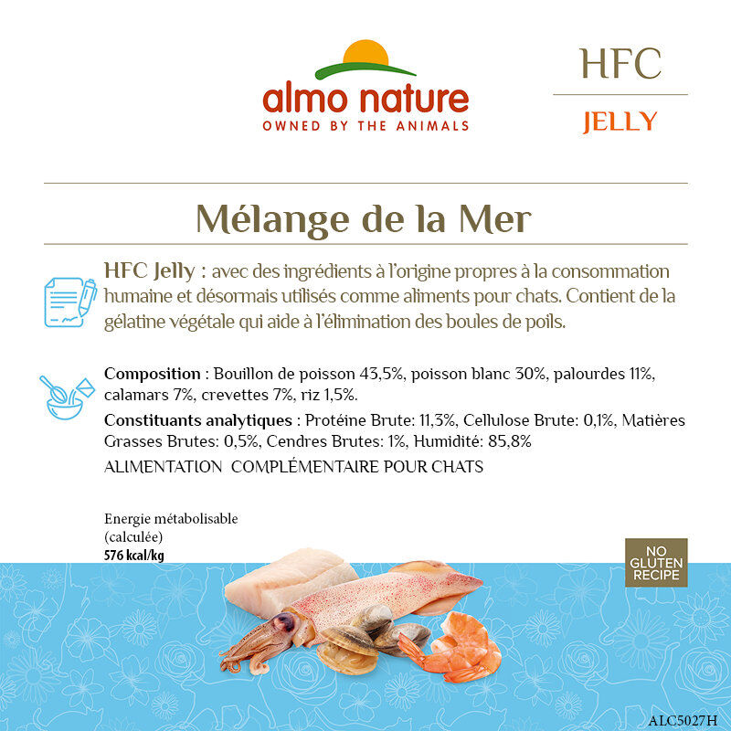 Almo Nature - P&acirc;t&eacute;e Hfc Jelly Melange De La Mer - 70g Image num&eacute;ro 3