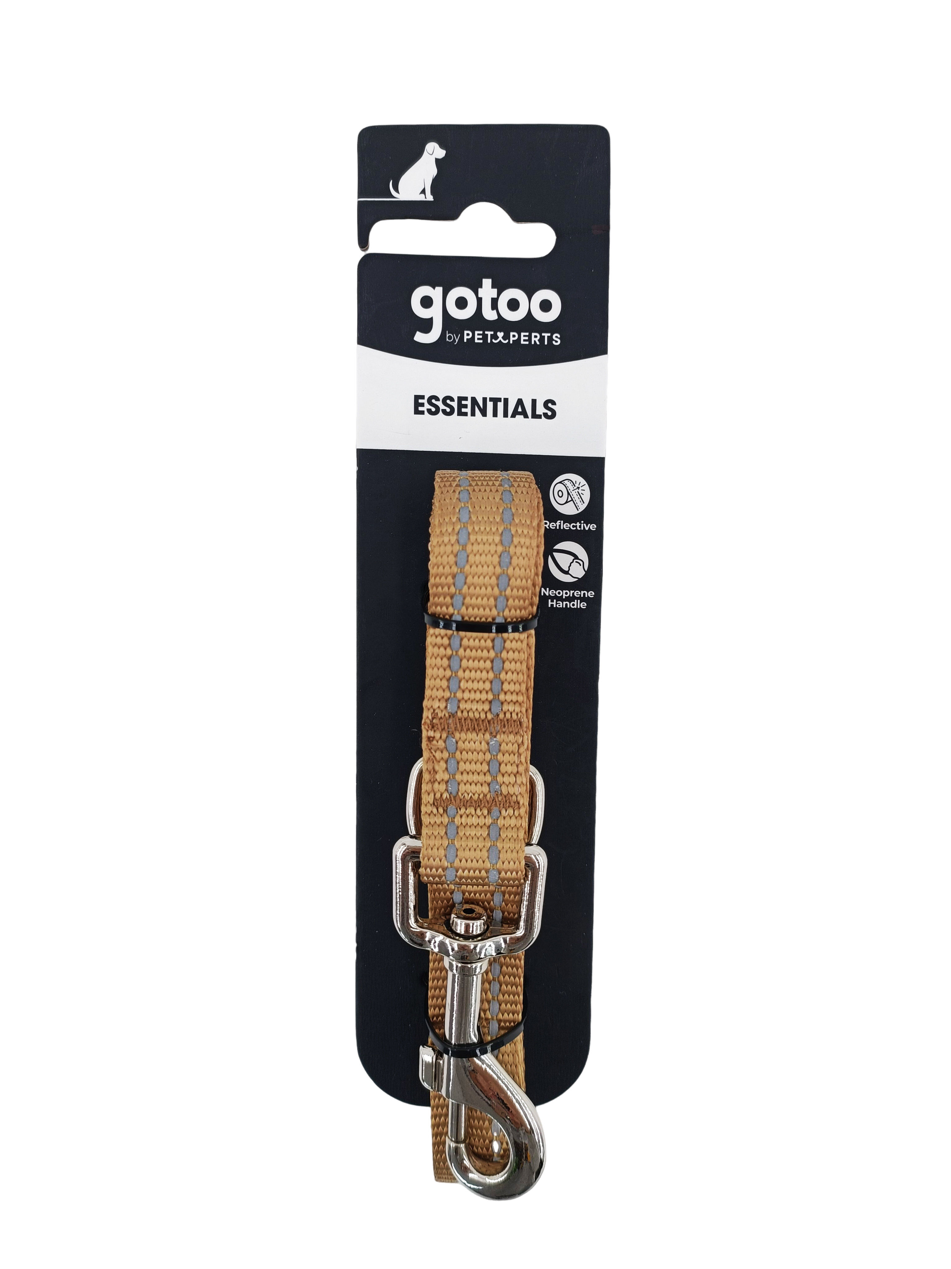 Gotoo - Laisse Essentials en Nylon Premium Beige pour Chien Image num&eacute;ro 5