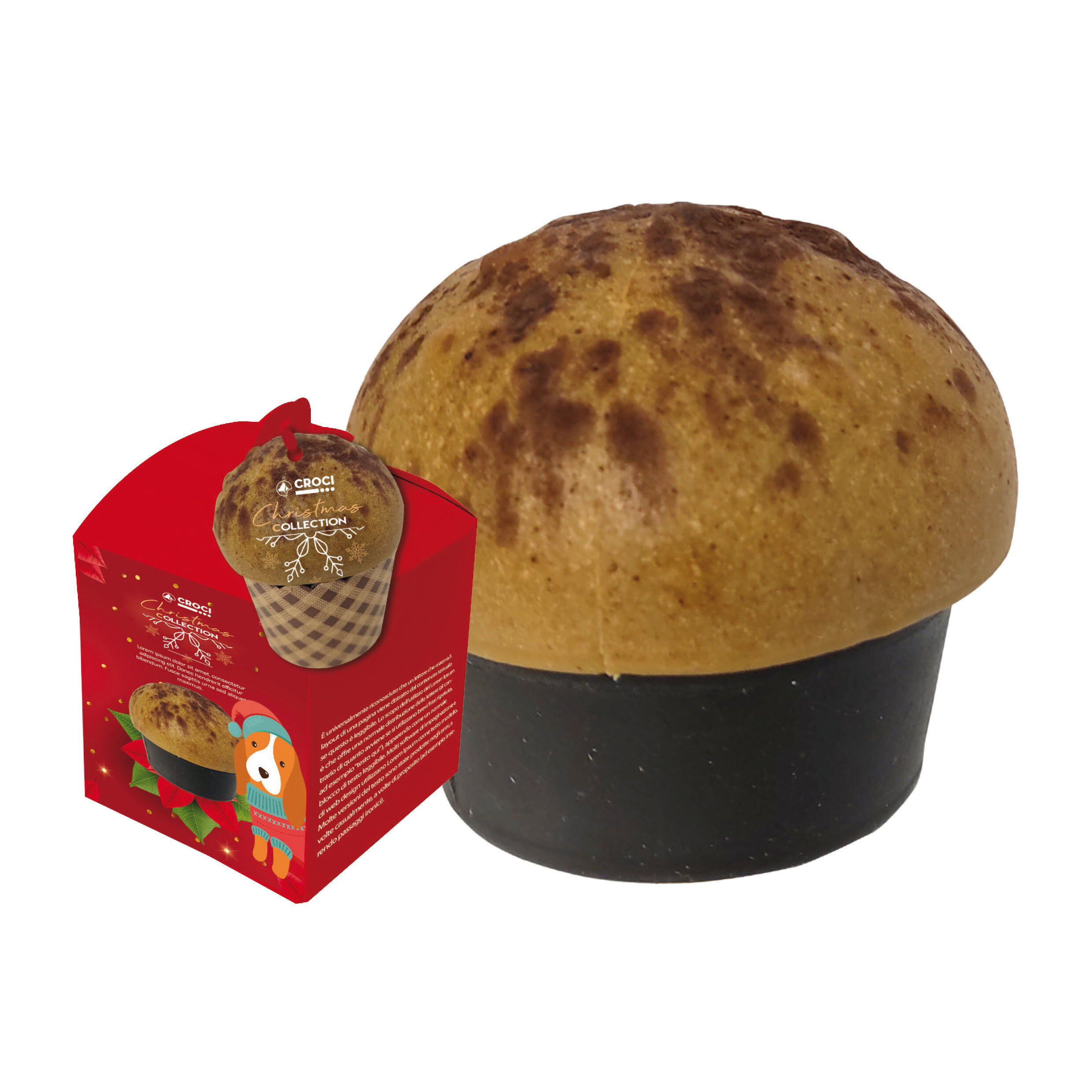 Croci - Friandises SNACK XMAS PANETTONE pour Chiens - 6CM Image num&eacute;ro 1