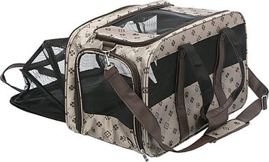 Trixie - Sac de Transport Agrandissable Maxima Beige/Brun - 33 x 32 x 54 cm