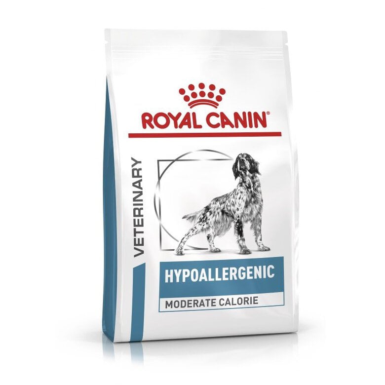 Royal Canin - Croquettes Veterinary Diet Hypoallergenic Moderate Calorie pour Chien - 1,5Kg Image numéro 1 Royal Canin - Croquettes Veterinary Diet Hypoallergenic Moderate Calorie pour Chien - 1,5Kg Image numéro 1