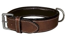 Bobby - Collier Classique Haute Finition Marron pour Chiens