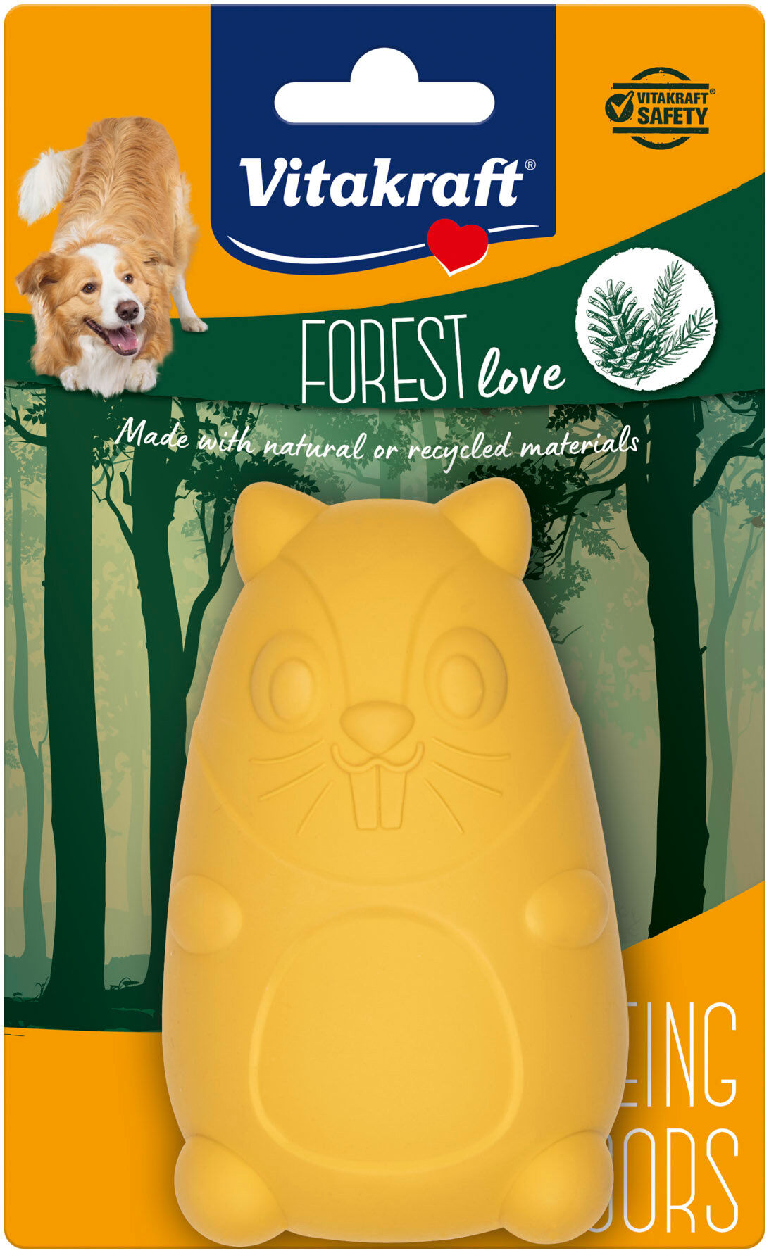 Vitakraft - Jouet Castor Caoutchou Naturel Distributeur Friandises Image num&eacute;ro 1