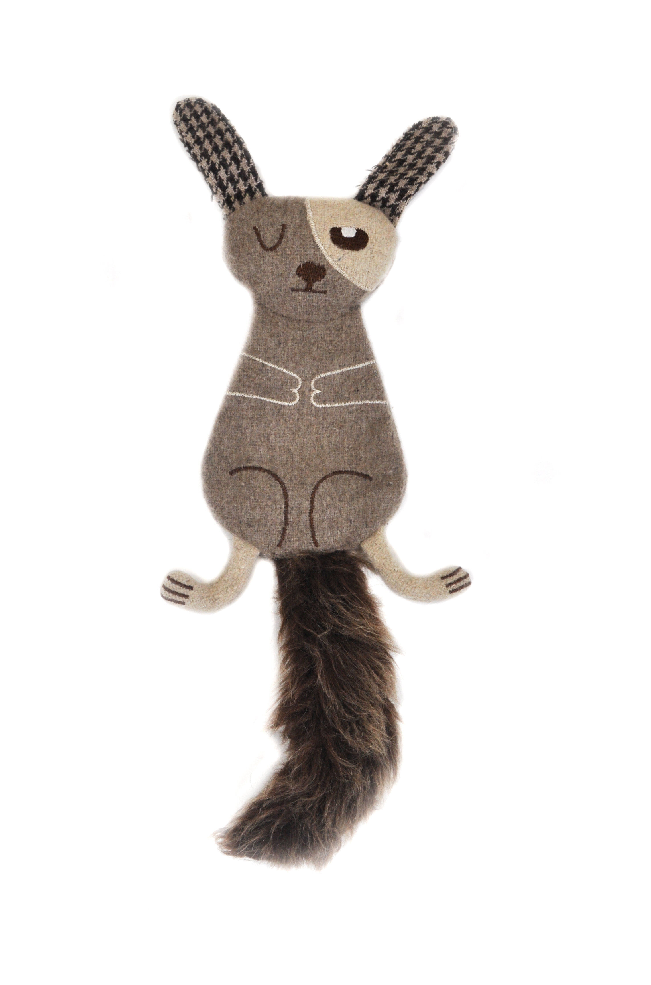 Animalis - Jouet Li&egrave;vre en Laine Recycl&eacute;e pour Chiens - 35cm Image num&eacute;ro 1