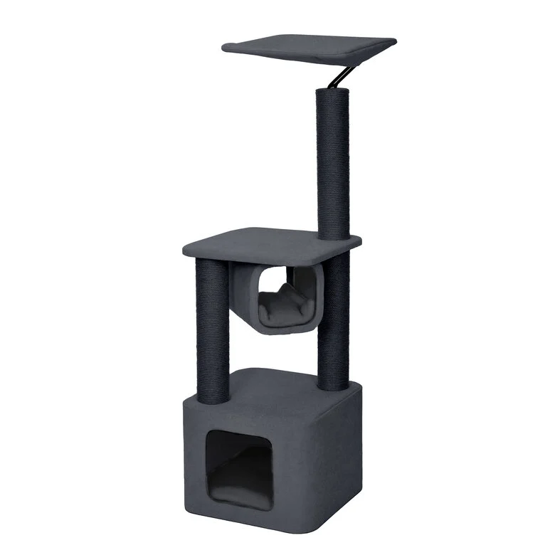 Ebi - Arbre à Chat Okinawa Gris pour Chat - 121cm Image numéro 1 Ebi - Arbre à Chat Okinawa Gris pour Chat - 121cm Image numéro 1