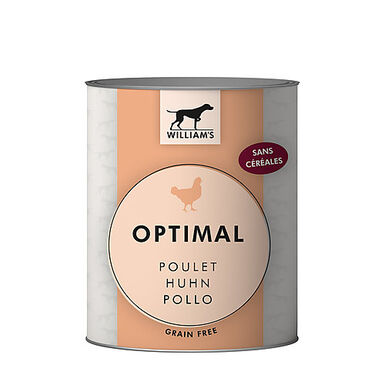 William's - Pâtée OPTIMAL au Poulet pour Chiens - 800g