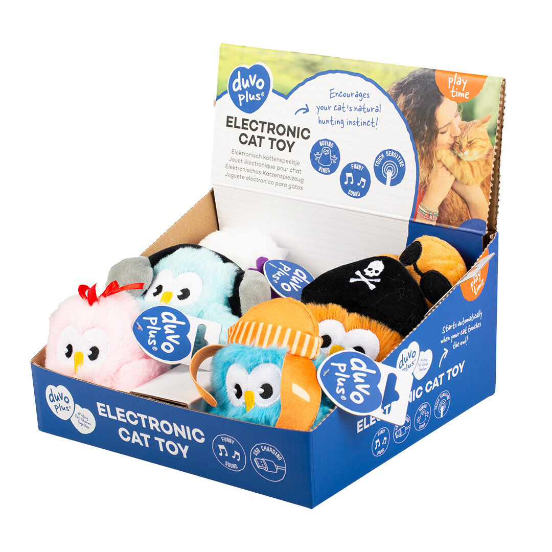 Duvoplus - Jouet Hibou &Eacute;lectronique pour Chats - 6x10x13cm Image num&eacute;ro 1
