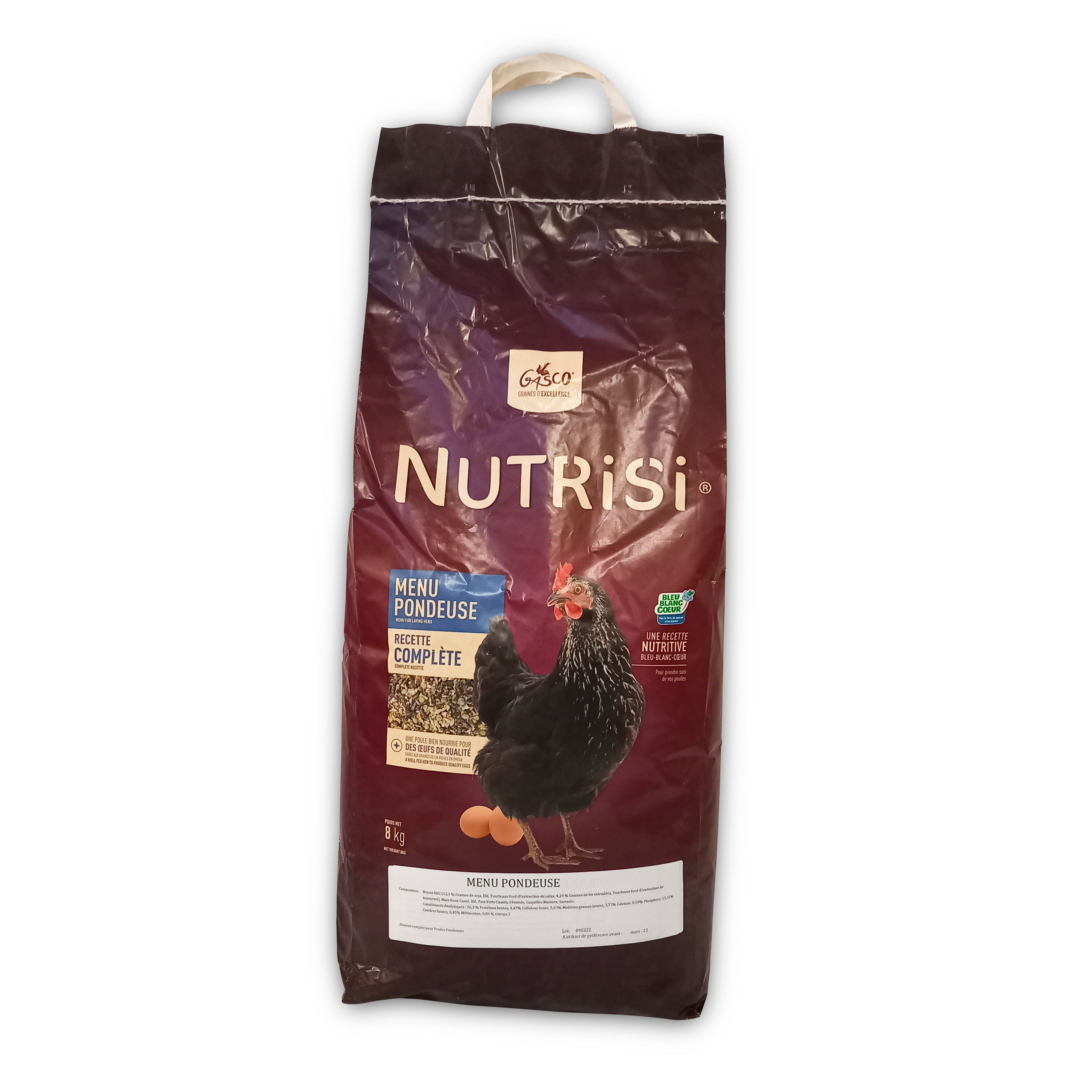 Gasco - NUTRISI MENU PONDEUSE 8KG Image num&eacute;ro 1