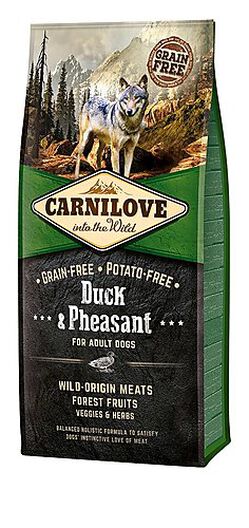 Carnilove - Croquettes Canard et Faisan pour Chien - 12Kg image number null