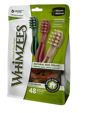 Whimzees - Friandises Brosse à Dents Dog Treats XS pour Chien - x48