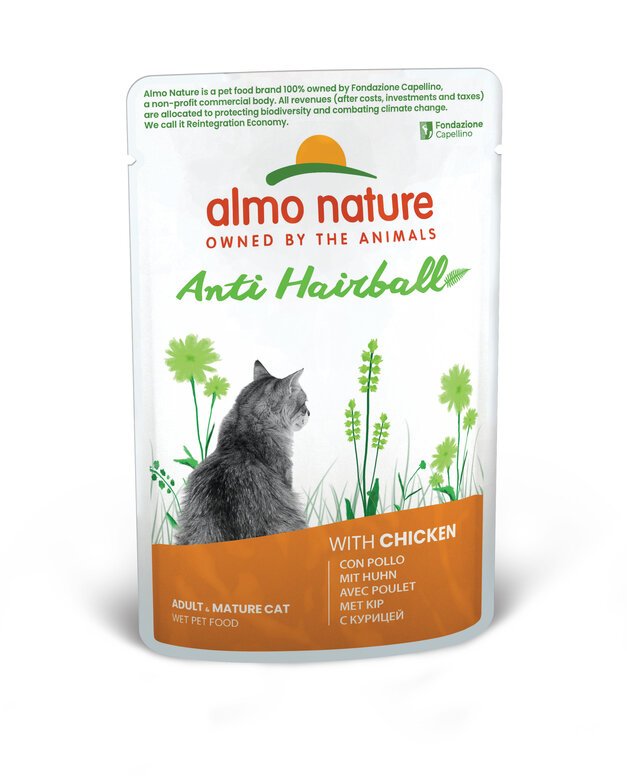 Almo Nature Holistic Fonctionnel - Anti-Hairball Poulet Pochon 70 Gr image number null