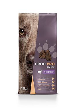 Croc Pro - Croquettes Adulte à l'Agneau pour Chiens - 15Kg