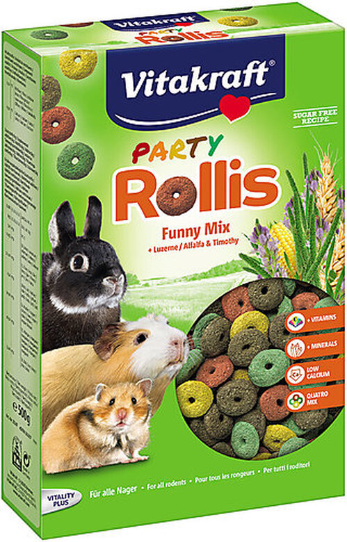 Vitakraft - Friandises Rollis Party pour Rongeurs - 500g image number null
