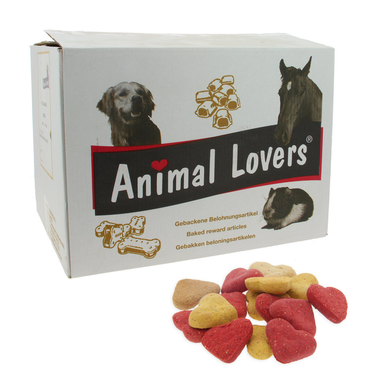 Animal Lovers - Biscuits Heart Mix pour Chien - 10Kg Image num&eacute;ro 1