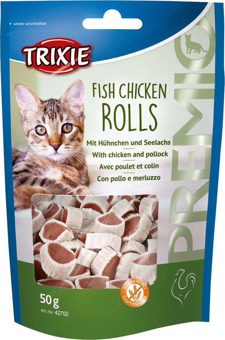 Trixie - PREMIO Fish Chicken Rolls au poulet/lien - 50 g Image num&eacute;ro 3