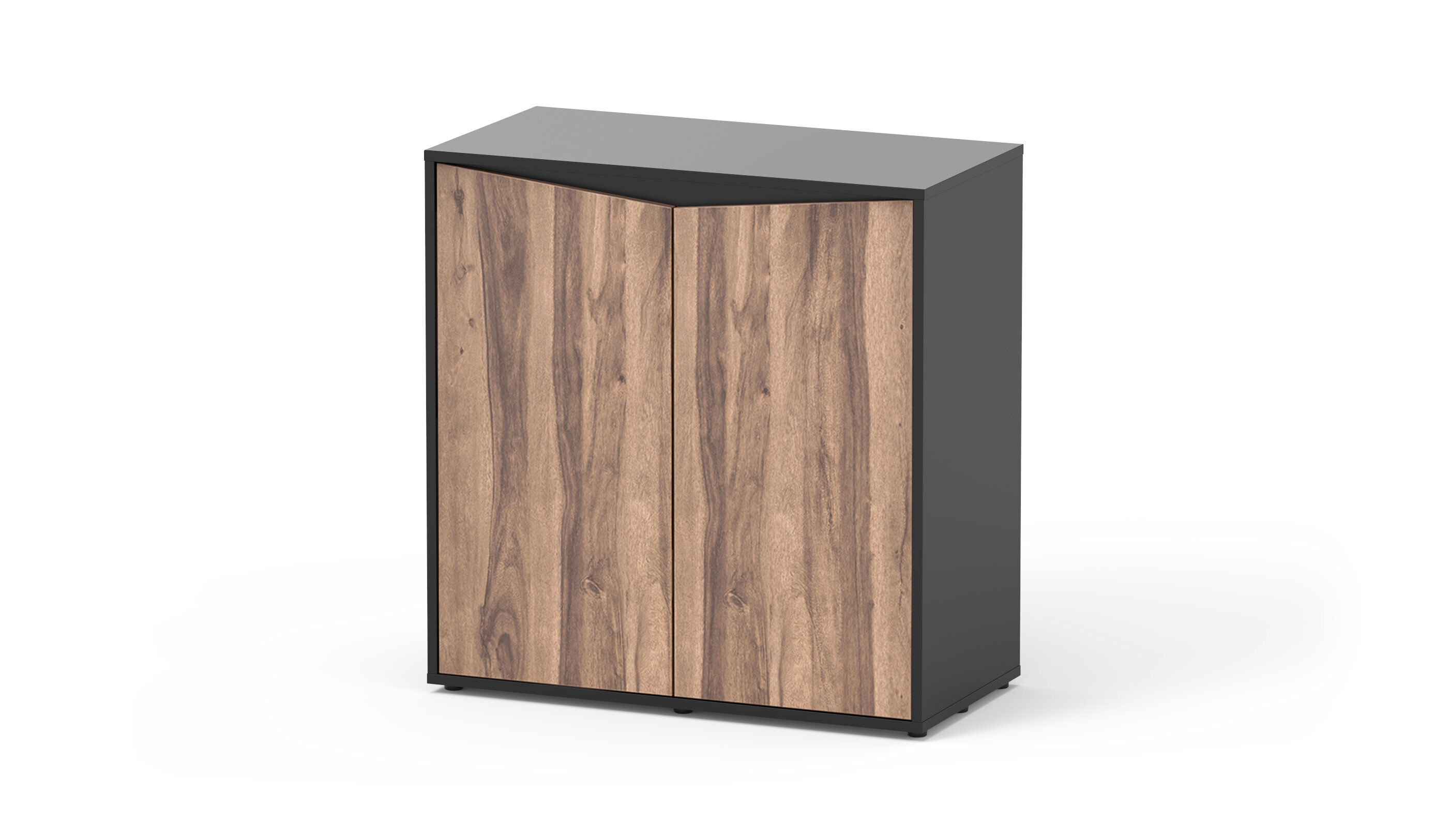 Aquatlantis - Meuble Prestige 80 - Noir Portes Bois Image num&eacute;ro 1