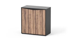 Aquatlantis - Meuble Prestige 80 - Noir Portes Bois