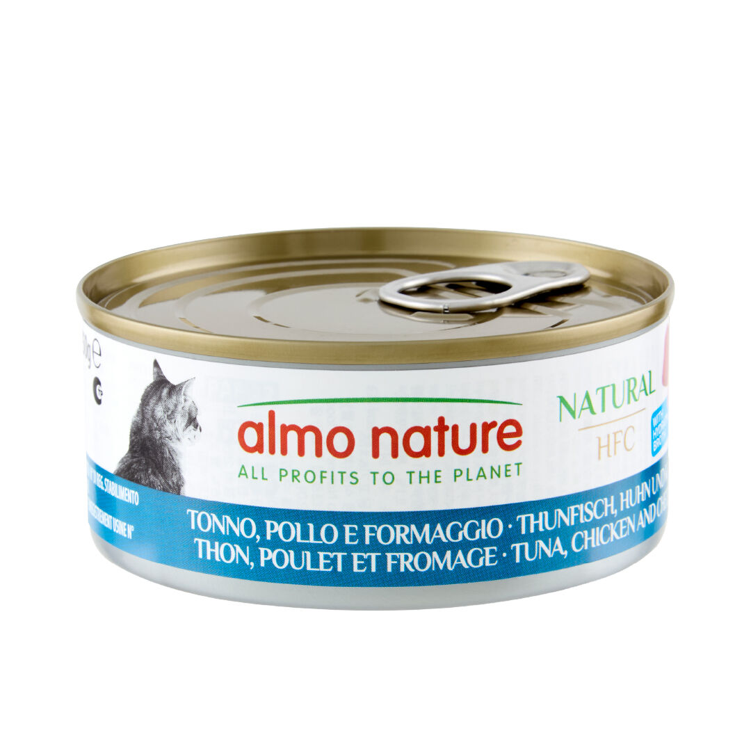 Almo Nature - P&acirc;t&eacute;e Hfc Natural Thon, Poulet Et Fromage - 150g Image num&eacute;ro 1
