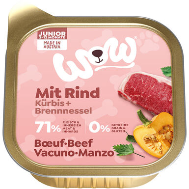 Wow - Repas Complet Naturel au B½uf pour Chiot
