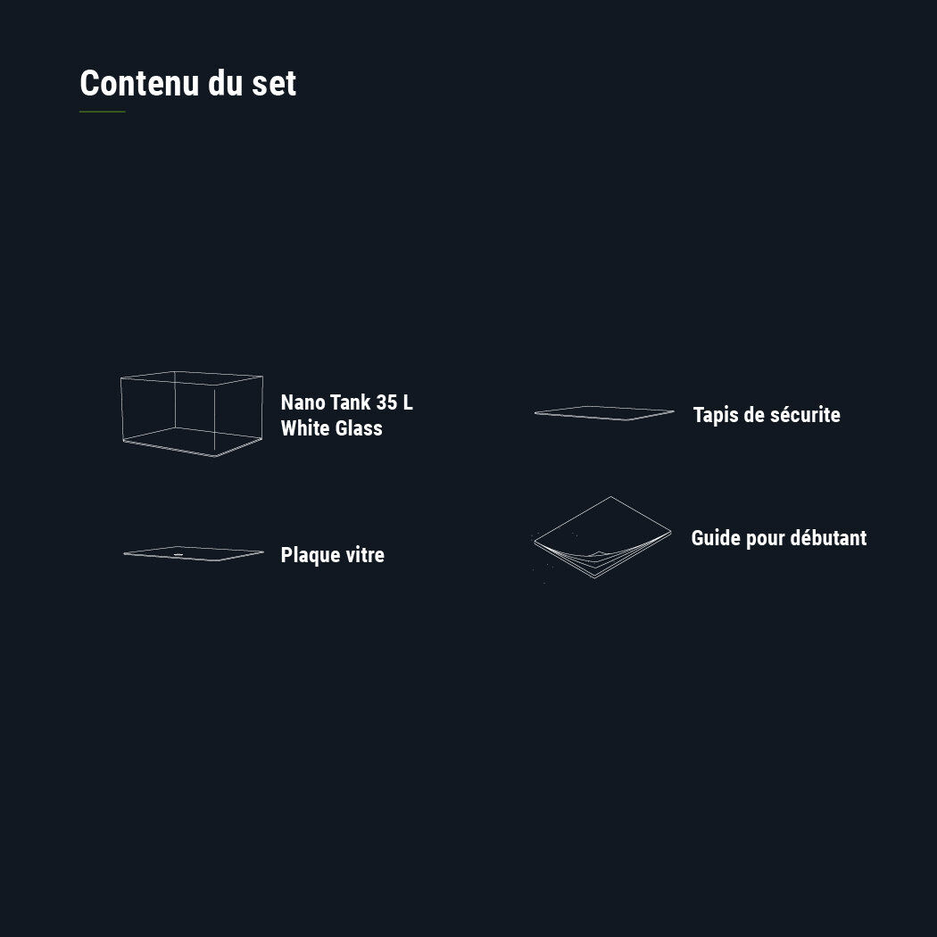 Dennerle - Mini Aquarium Panoramique Nano Tank White Glass - 35L Image num&eacute;ro 4