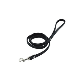 Comme Un Roi - Laisse Cuir So Chic Noir pour Chien - 120cm