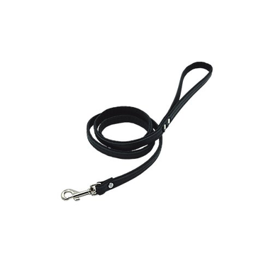 Comme Un Roi - Laisse Cuir So Chic Noir pour Chien - 120cm