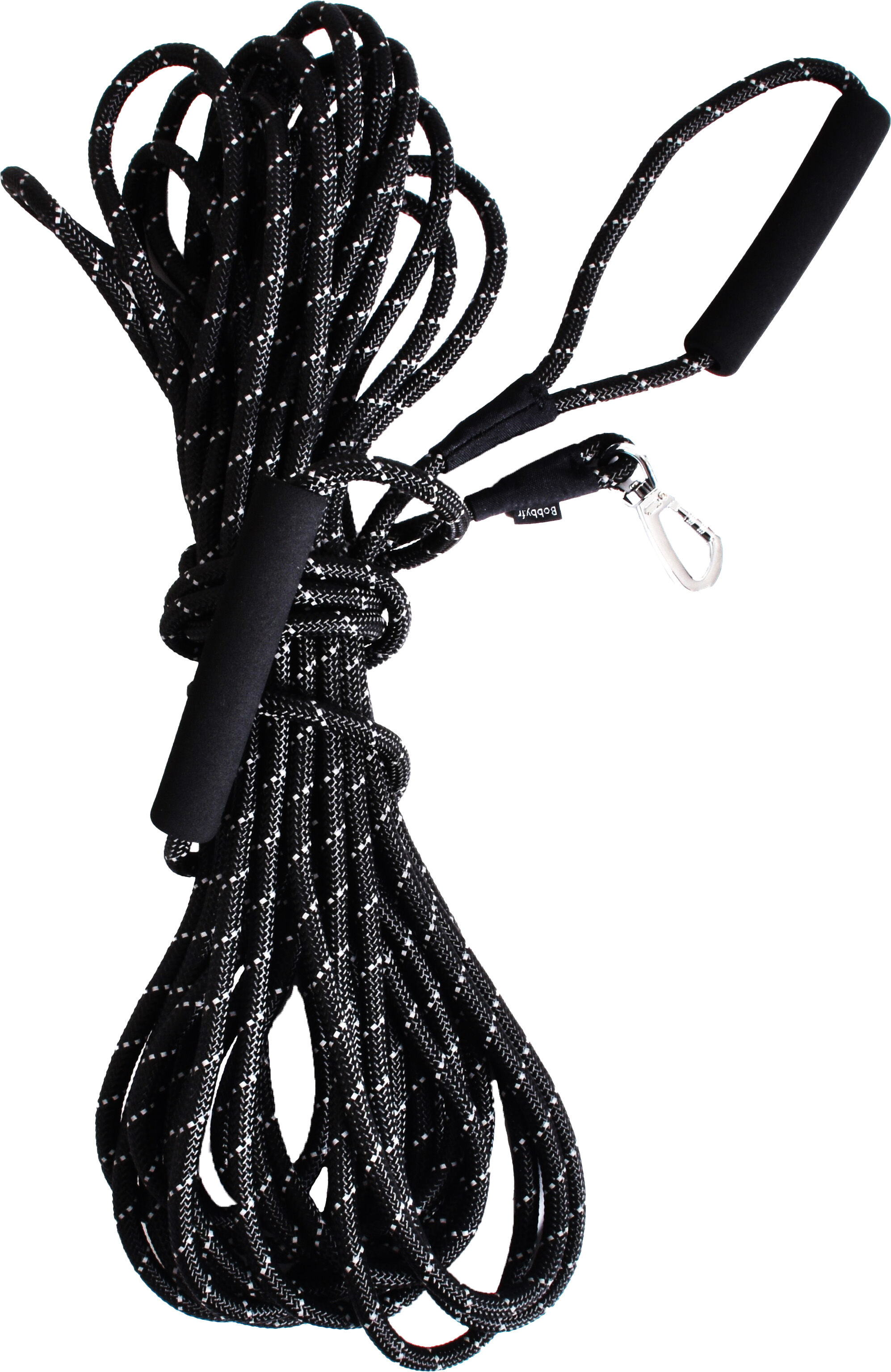 Bobby - Longe Secure Noire pour Chiens - 10m Image num&eacute;ro 1
