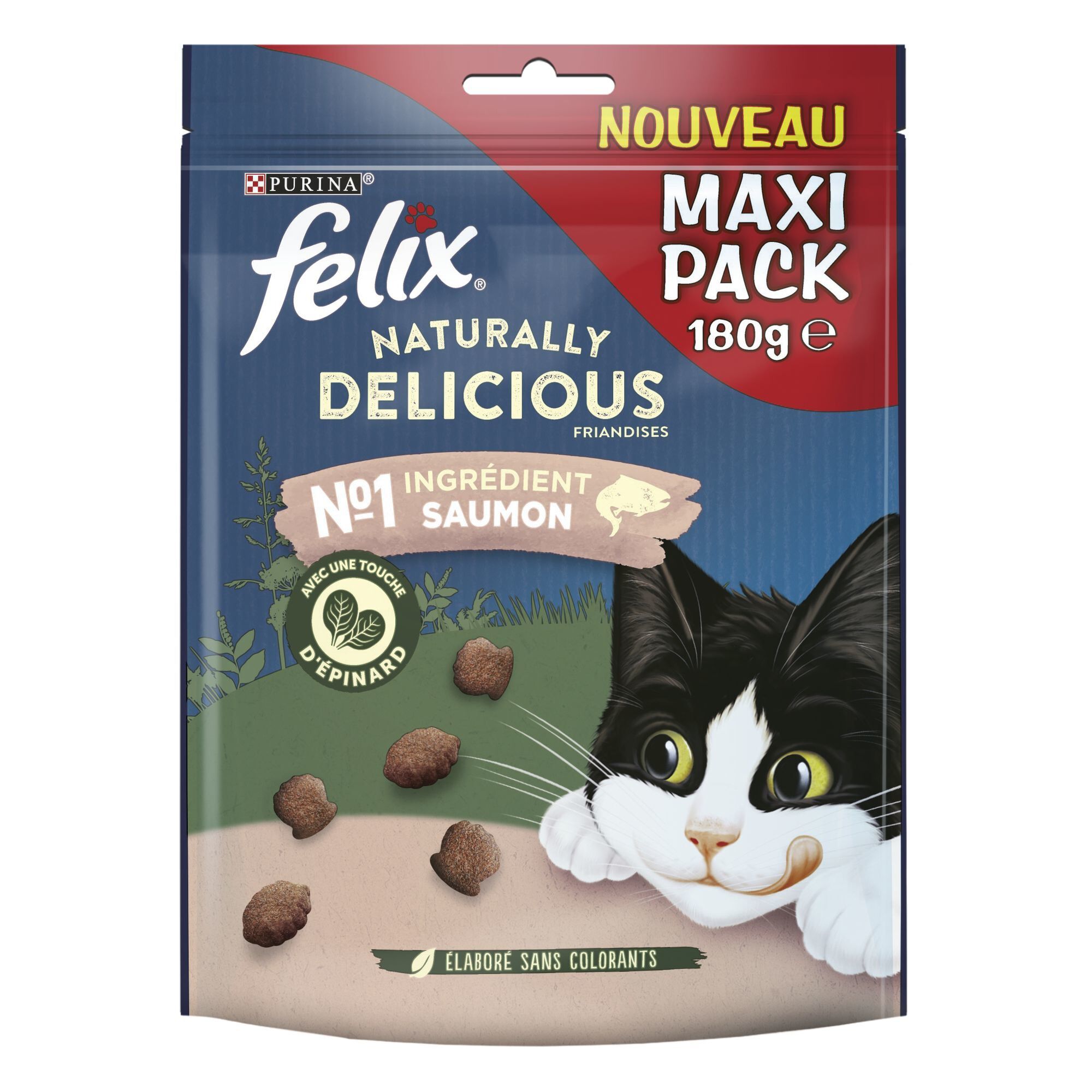 Felix - Friandises Naturally Delicious au Saumon pour Chat - 180g Image num&eacute;ro 1