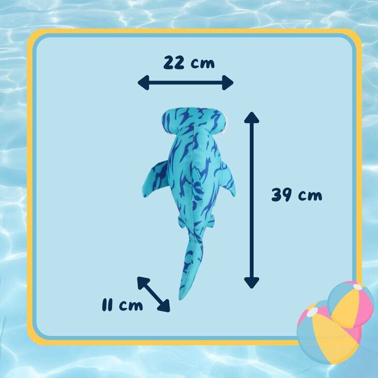 Summer Vibes - Peluche Requin Marteau Flottante et Sonore pour Chiens - 32cm Image num&eacute;ro 5