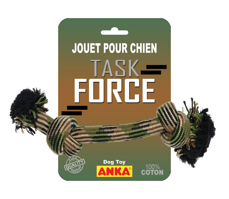 Anka - Jouet Corde 2 Nœuds TASK FORCE pour Grand Chien - L Image numéro 1 Anka - Jouet Corde 2 Nœuds TASK FORCE pour Grand Chien - L Image numéro 1