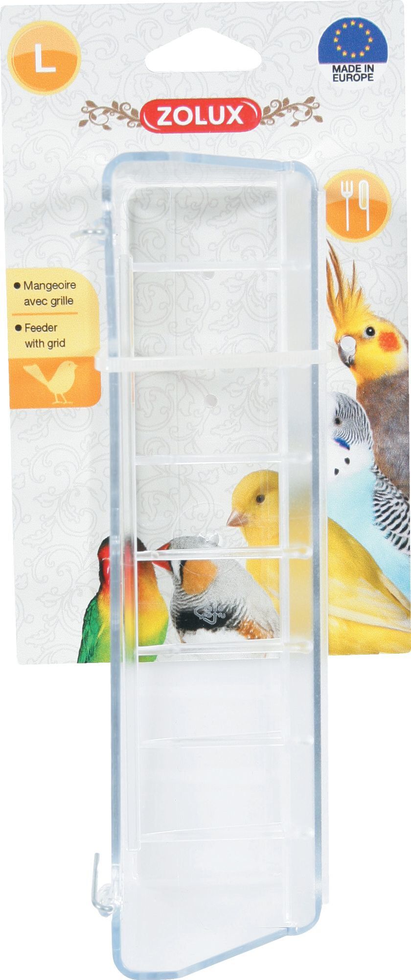 Zolux - Mangeoire Avec Grille pour Oiseaux - L Image num&eacute;ro 1