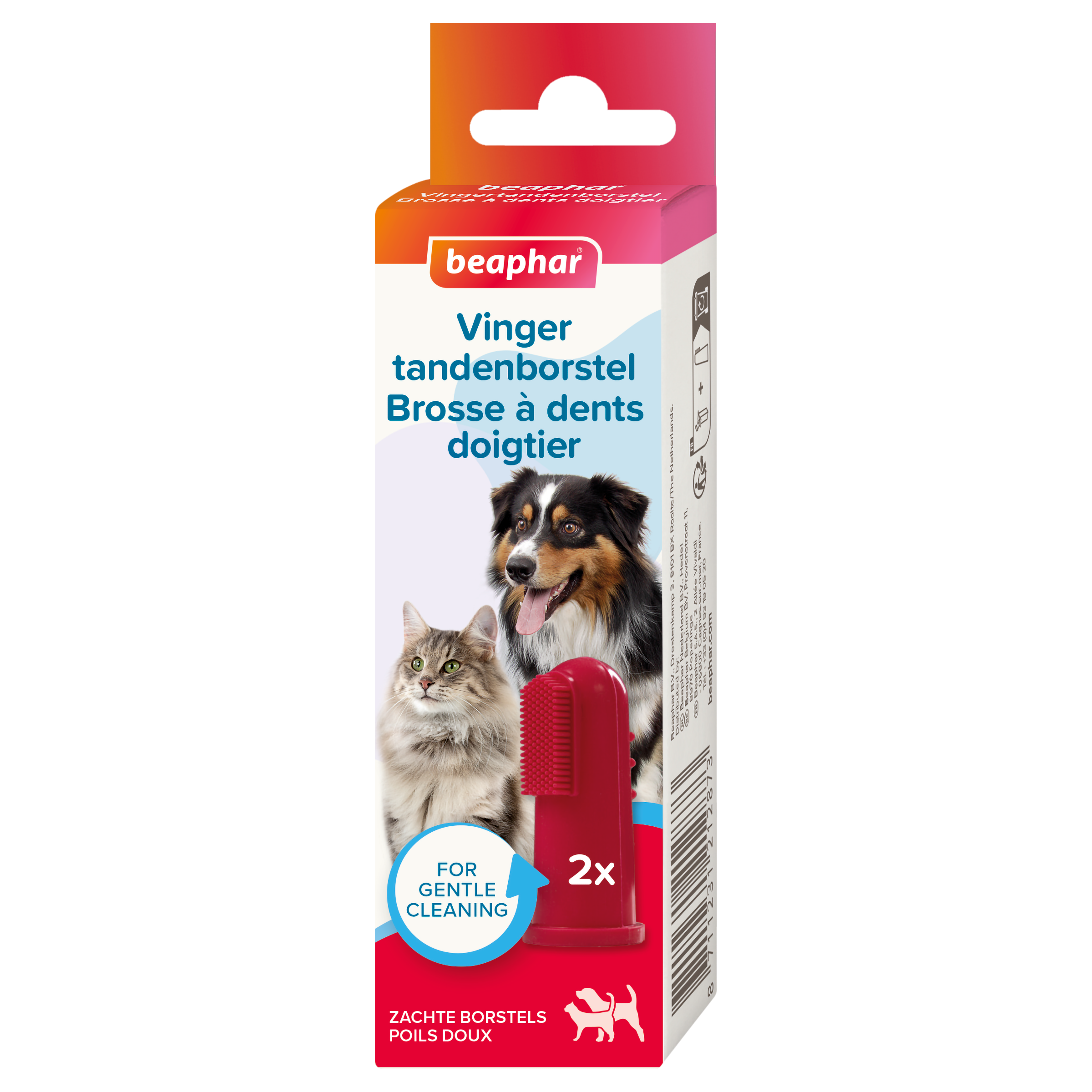 Beaphar - Doigtier Brosse &agrave; Dents pour Chiens et Chats Image num&eacute;ro 2