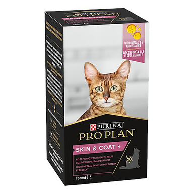 Pro Plan -  Aliment Complémentaire Skin & Coat+ en Sirop pour Chats - 135g